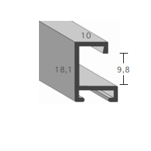 Alu-Rahmen Contur 390 als Bilderrahmen Zuschnitt für große und kleine Formate